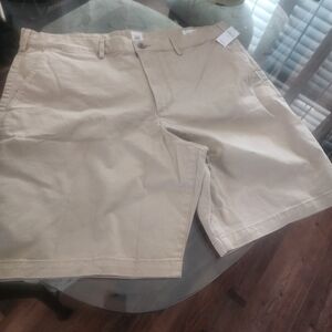 GAP Men's Beige Flat Front Shorts